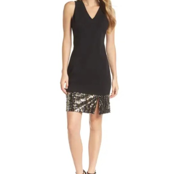 Vince Camuto Sequin Cocktail Dress size 12 - Picture 1 of 9
